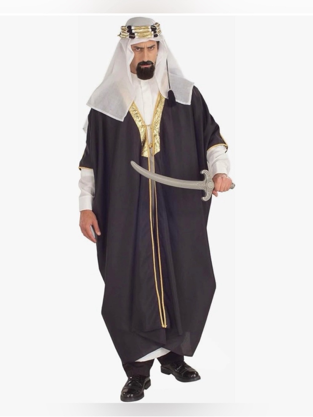 Rubie’s Arabian Prince Sheik Halloween Costume with Gold Trim